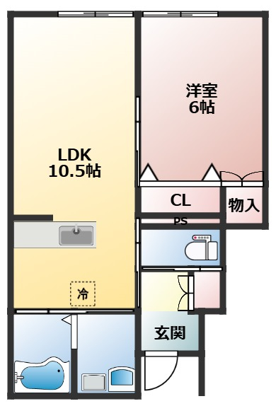 URBAN CUBIC扇ノ間Ⅴ A棟101,102