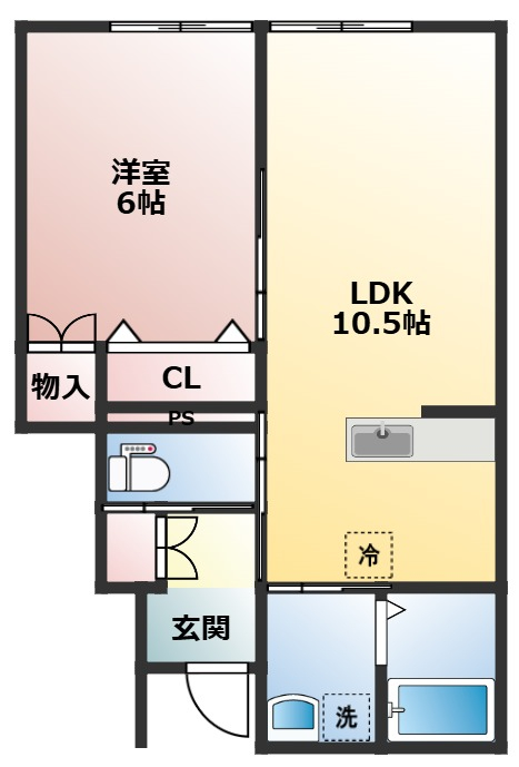 URBAN CUBIC扇ノ間Ⅴ A棟101,102